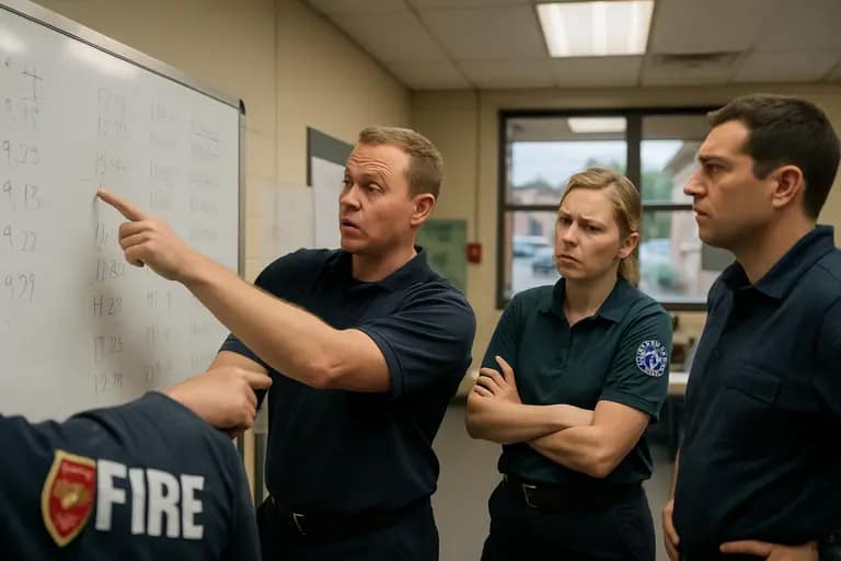 Calendar page with several fall dates marked for public safety planning